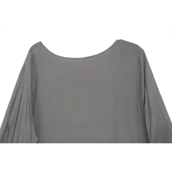 Torrid Black Long Sleeve Faux Button Up Tunic Top-Size 2 or 2X - Picture 7 of 8